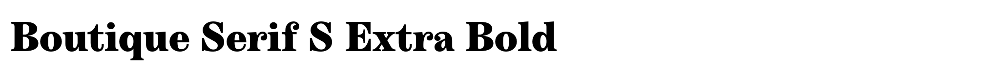 Boutique Serif S Extra Bold image